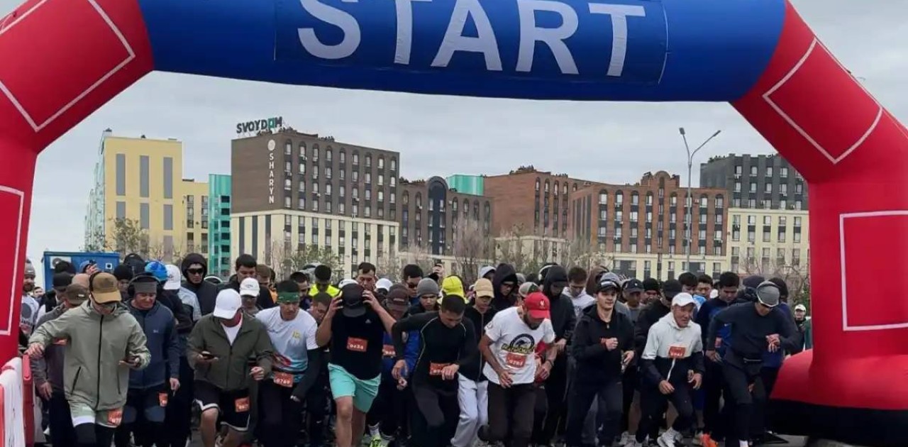 Астанадағы «Чемпиондық рух» жүгірісіне 600-ге жуық адам қатысты