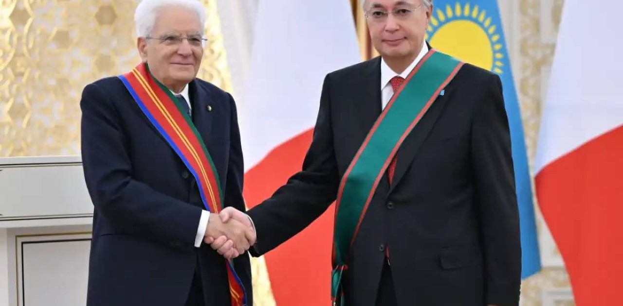 Серджо Маттарелла Қасым-Жомарт Тоқаевқа Италияның ең жоғары награда табыстады