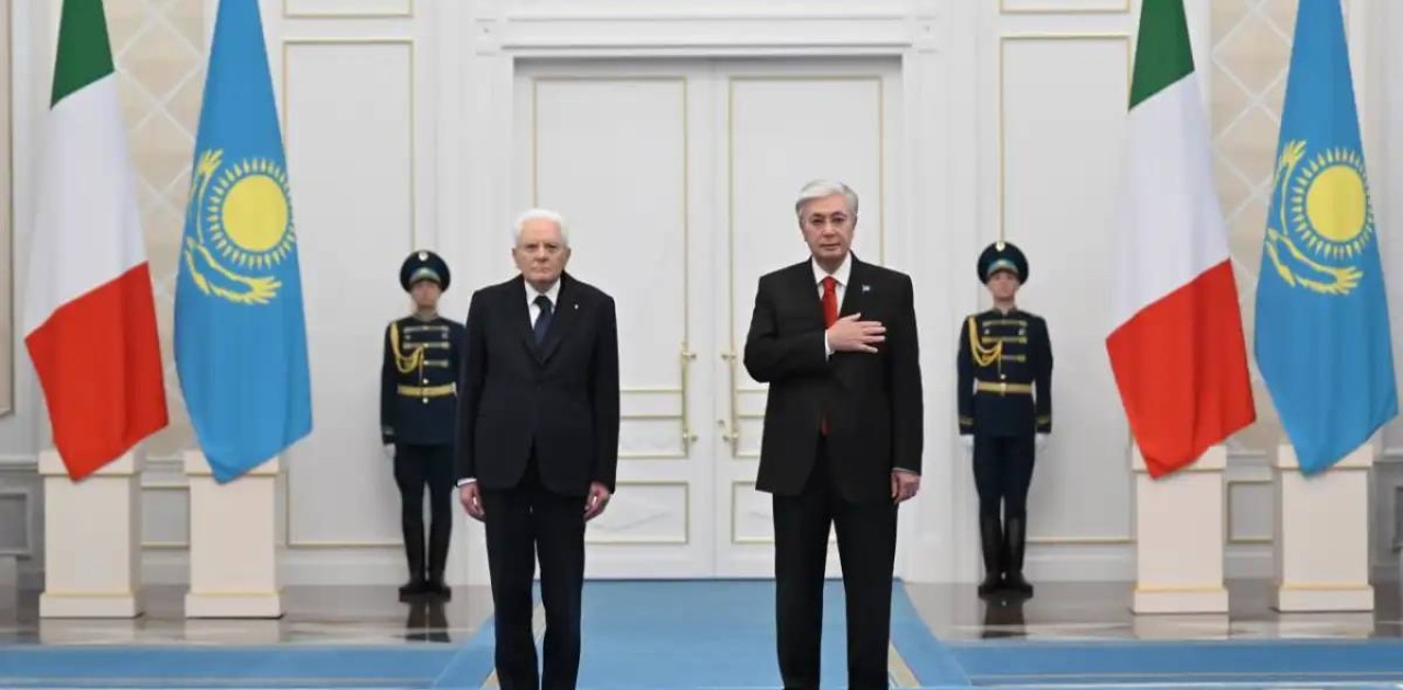 Қасым-Жомарт Тоқаев Италия Президентін қарсы алды