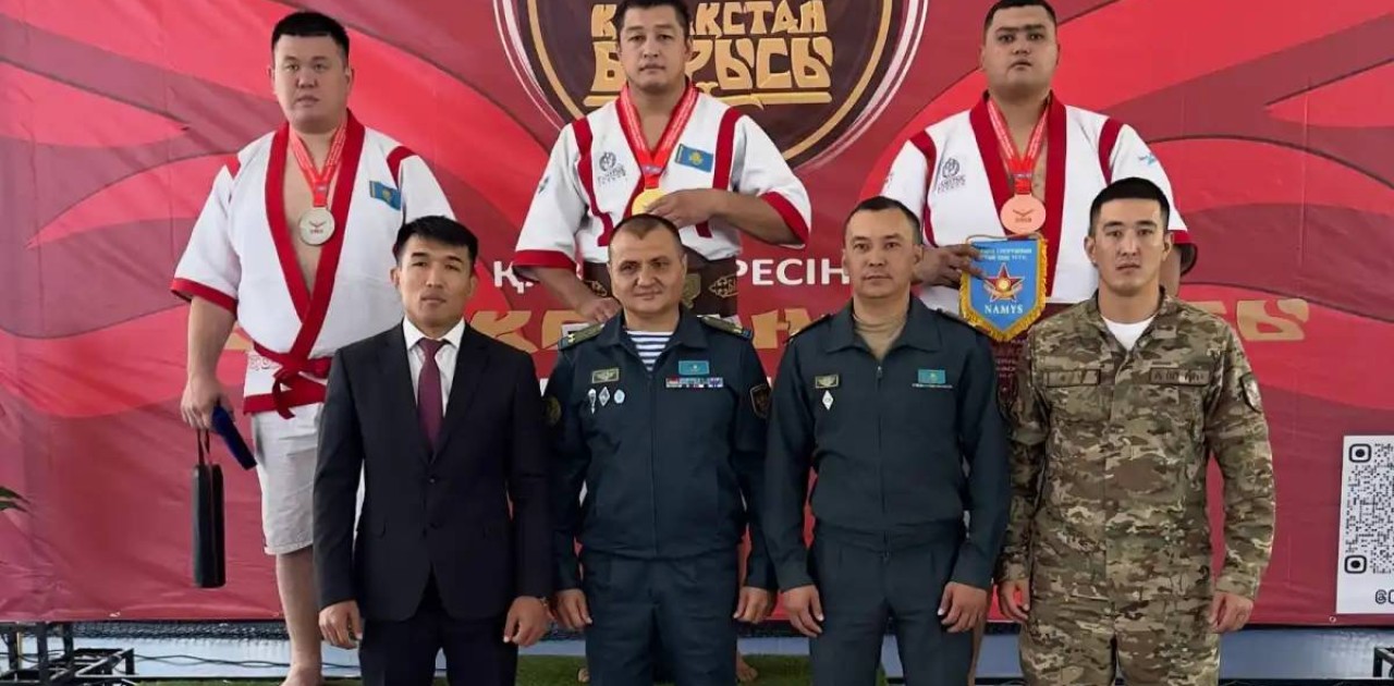 Ұландық сарбаздар қазақ күресінен өткен турнирде қола жүлдеге ие болды