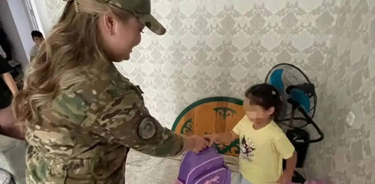 Көкшетауда ұландық сарбаздар «Мектепке жол» акциясына қолдау білдірді