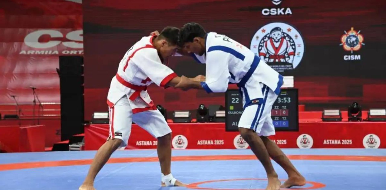 Елордада қазақ күресінен әскери қызметшілер арасындағы әлем чемпионаты басталды