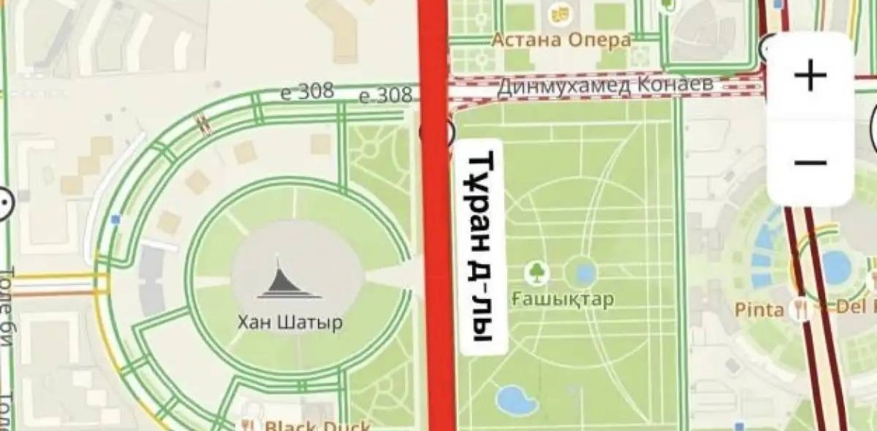 Астанада Тұран даңғылының учаскесі жөндеу жұмысына байланысты жабылады