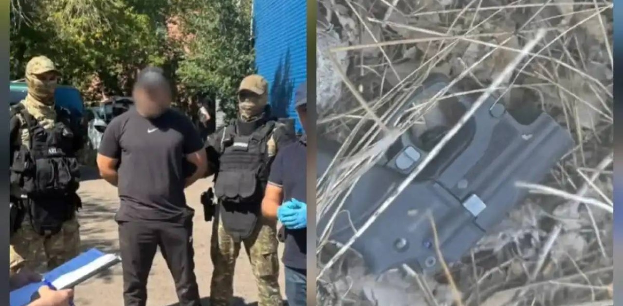 Қарағандыда тапаншаны жасырмақ болған жүргізуші ұсталды