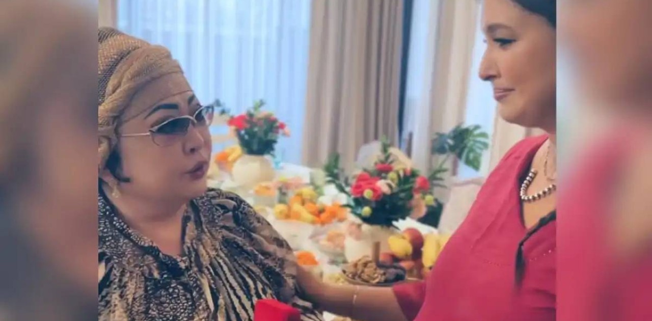 Әнші Бүркіттің әйеліне гауһартасты әшекей сыйлаған Мақпал Жүнісова жұртты сүйсінтті