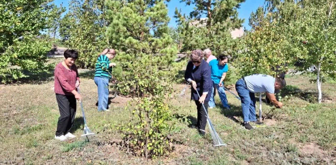 «АЛЖИР» мемориалды музей кешенінің ұжымы  тазалық жұмыстарын жүргізді