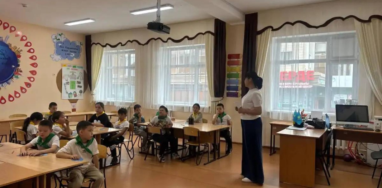 Елордалық мектепте суды үнемдеу эстафетасы өтті