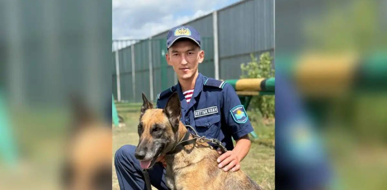 Ұлттық ұланның кинологі Астанада ер адамды құтқарып қалды
