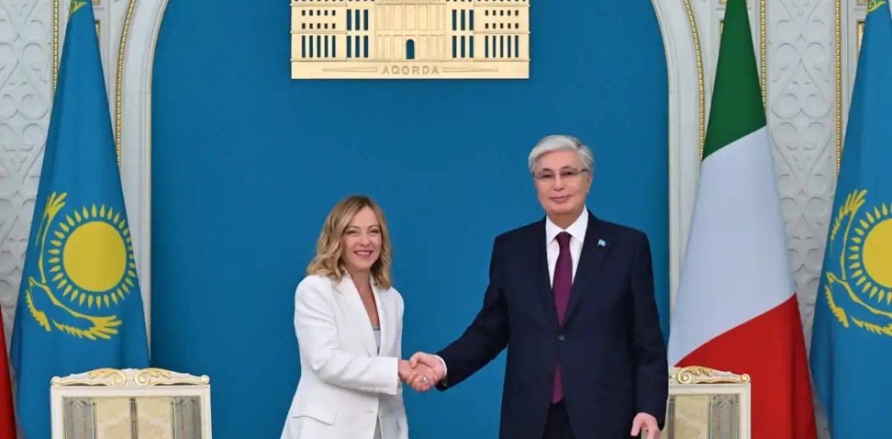 Қасым-Жомарт Тоқаев пен Джорджа Мелони бірлескен мәлімдеме қабылдады