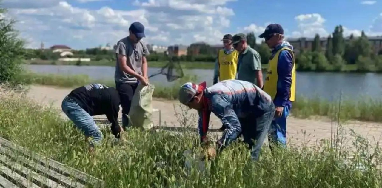 «Таза Қазақстан»: стритфишинг чемпионатының қатысушылары турнирден кейін аумақты тазалады
