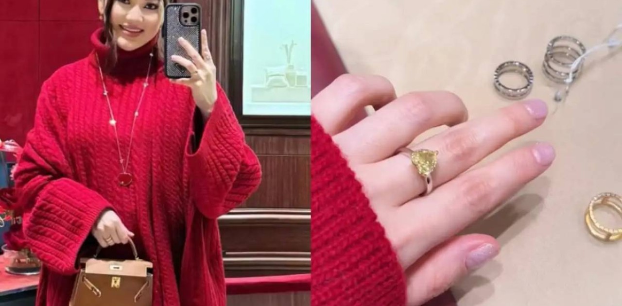 Ерке Есмахан бренд жүзіктерін көрсетіп мақтанды