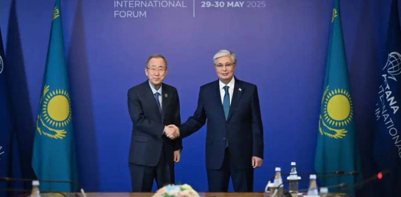 Тоқаев Жаһандық жасыл даму институтының төрағасы Пан Ги Мунге алғыс айтты