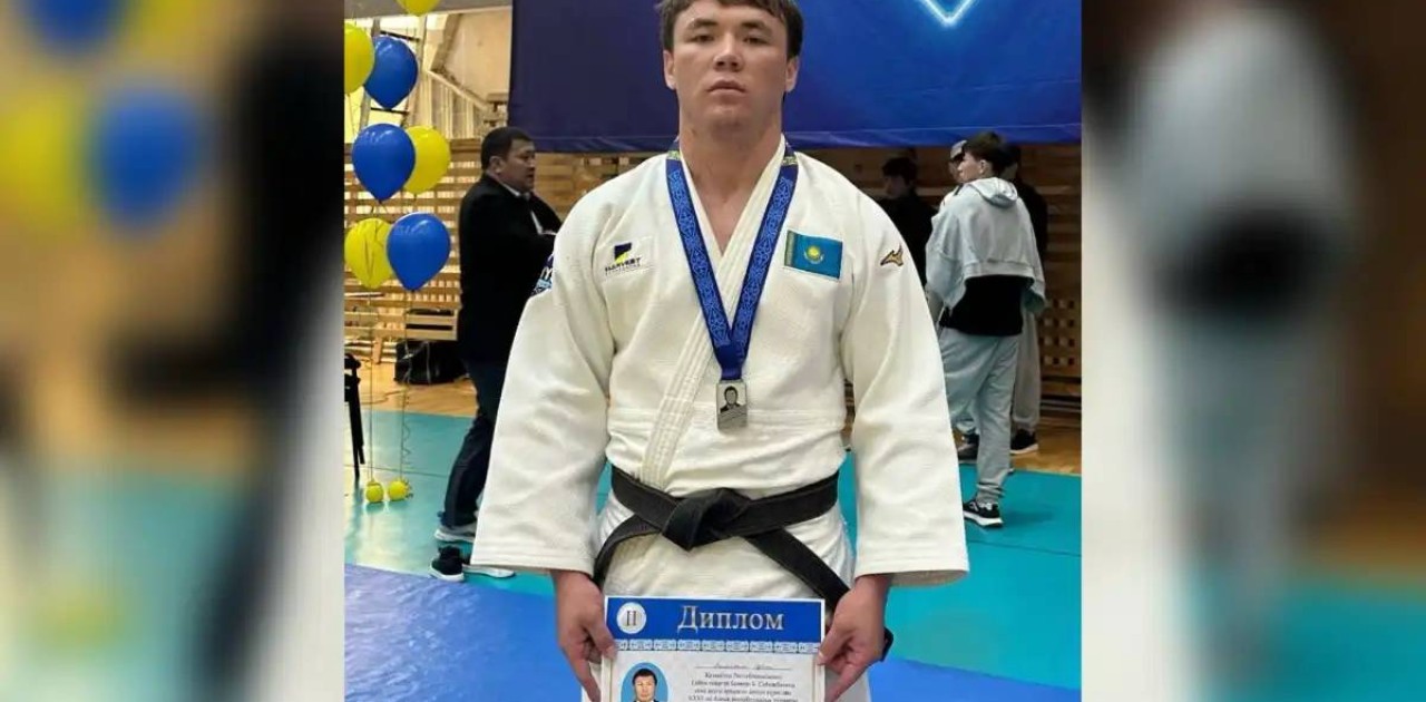 Дзюдодан республикалық турнирде ұландық спортшы күміс алды