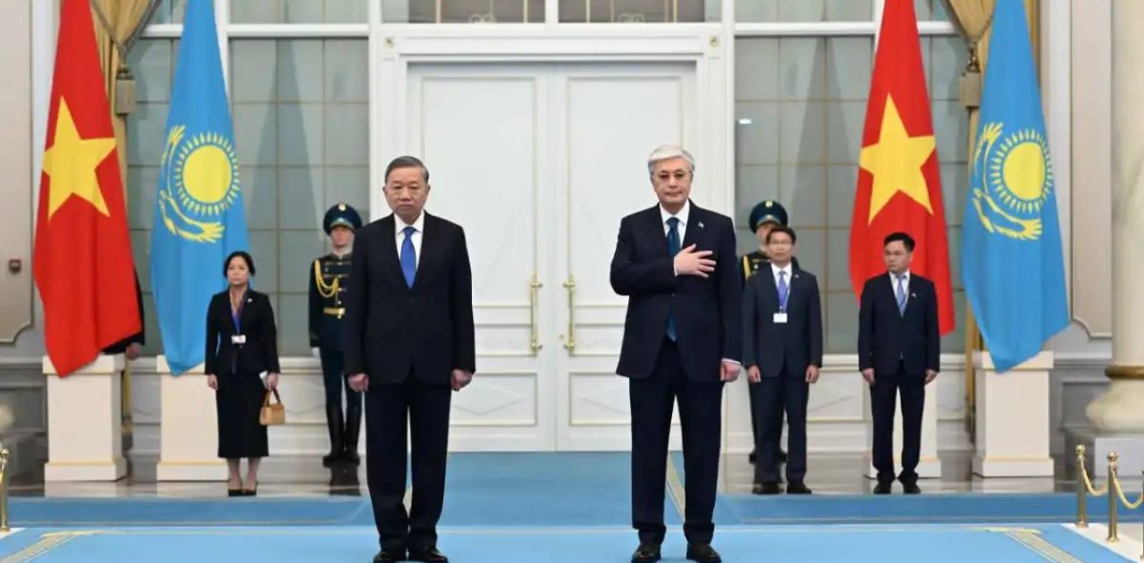 Тоқаев Вьетнам Коммунистік партиясы Орталық комитетінің Бас хатшысын қарсы алды