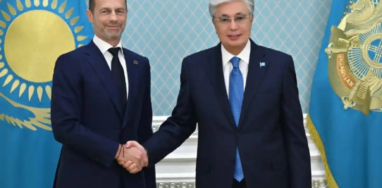 Тоқаев UEFA президенті Александер Чеферинді қабылдады