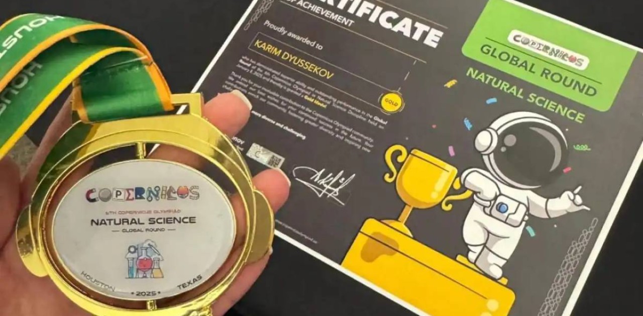 Қазақстандық оқушы әлемдік олимпиадада алтын медаль жеңіп алды