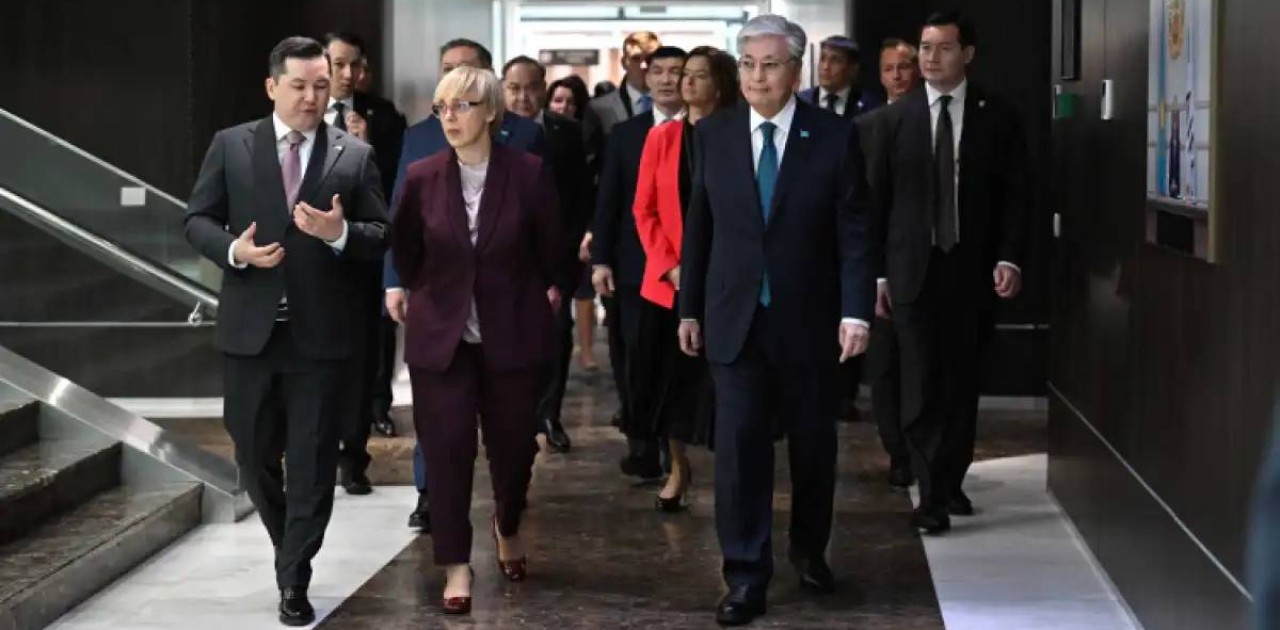 Қазақстан мен Словения президенттері Астана халықаралық қаржы орталығына барды