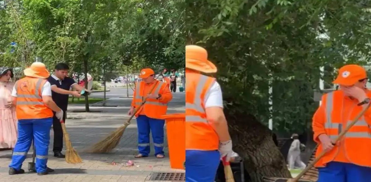 «Пранк»: бейәдеп пранк жасап, көше сыпырушыны жылатқан блогерлер желідегі жұрттың ашуын келтірді