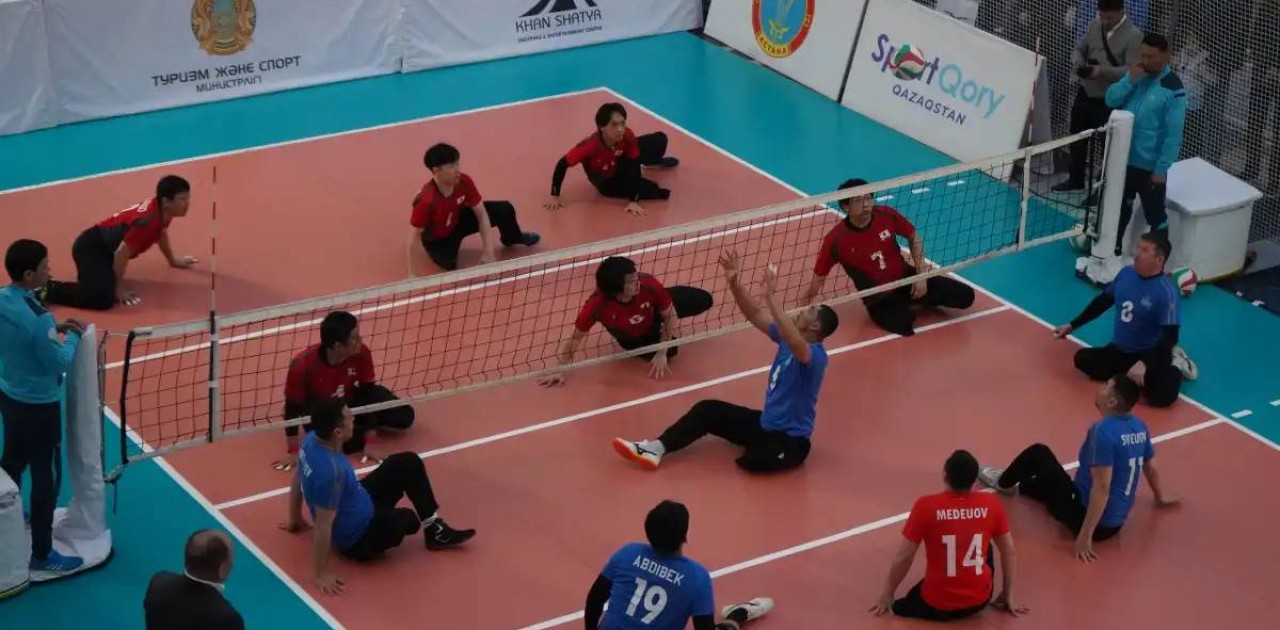 Астанада волейболды отырып ойнаудан Қазақстан мен Жапония арасында жолдастық матч өтті