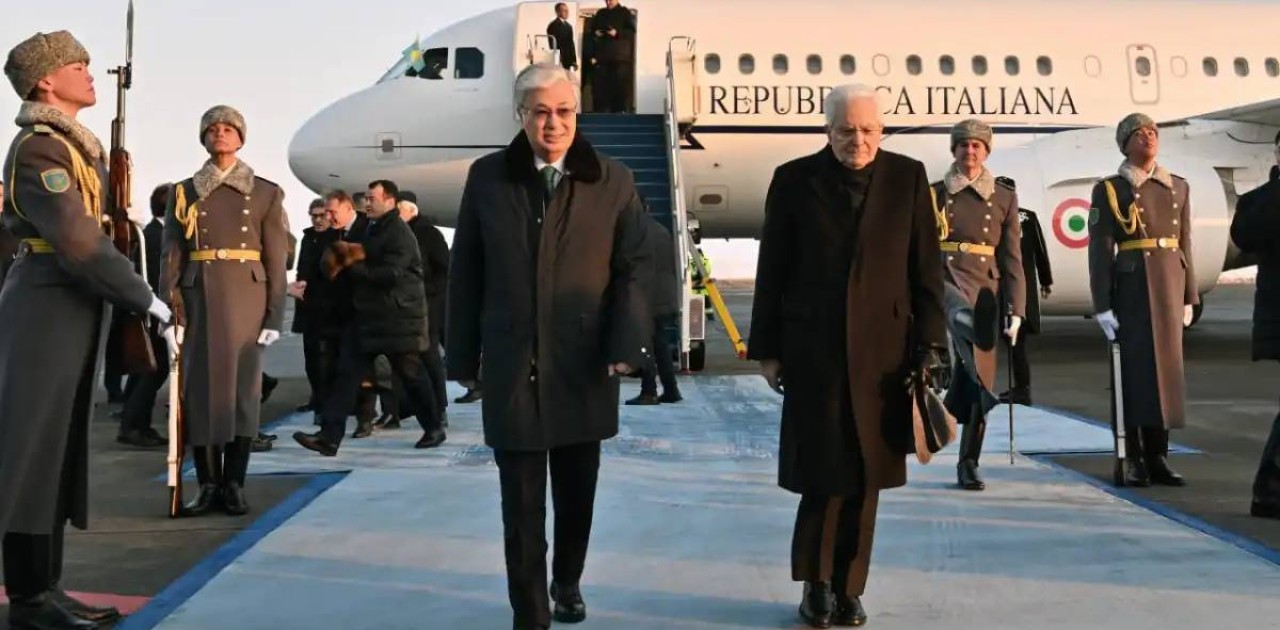 Италия Президентінің ұшағы елорда әуежайына қонды