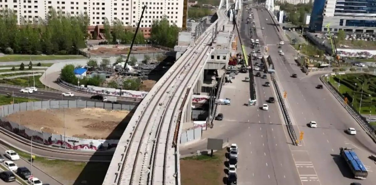 Астанада LRT рельс жолдарының 25 пайызы төселді