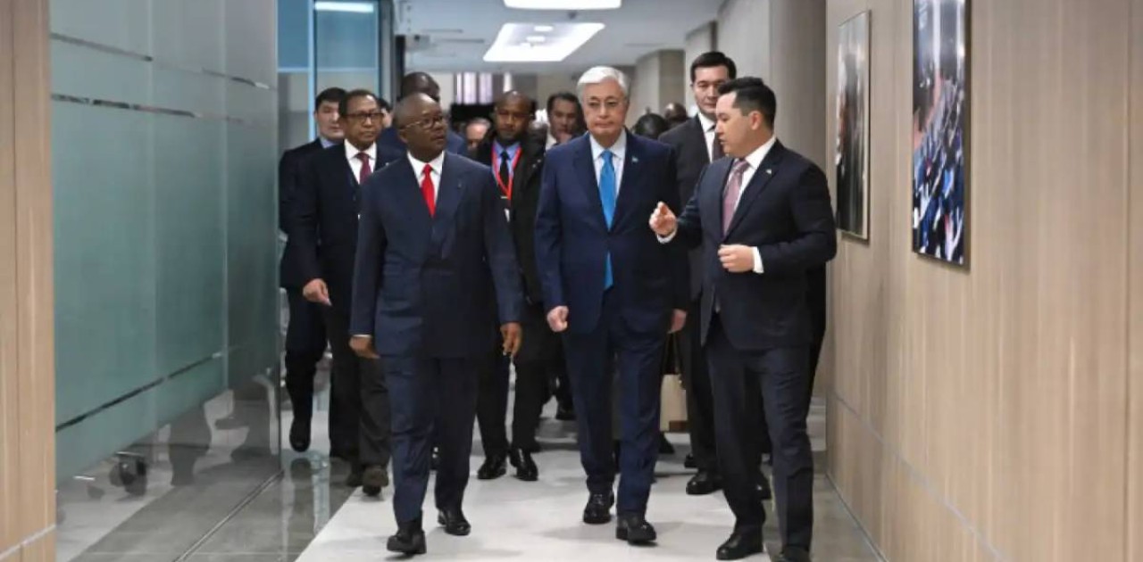 Қазақстан мен Гвинея-Бисау президенттері «Астана» халықаралық қаржы орталығына барды