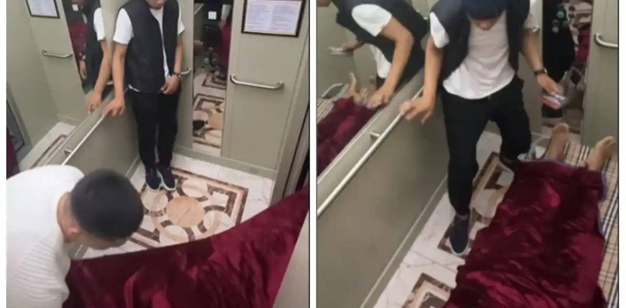 Блогер жарнама үшін «өлікті» лифтке кіргізіп, тұрғындарға пранк жасады