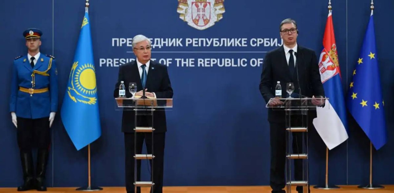 Қасым-Жомарт Тоқаев пен Александр Вучич БАҚ өкілдері үшін брифинг өткізді