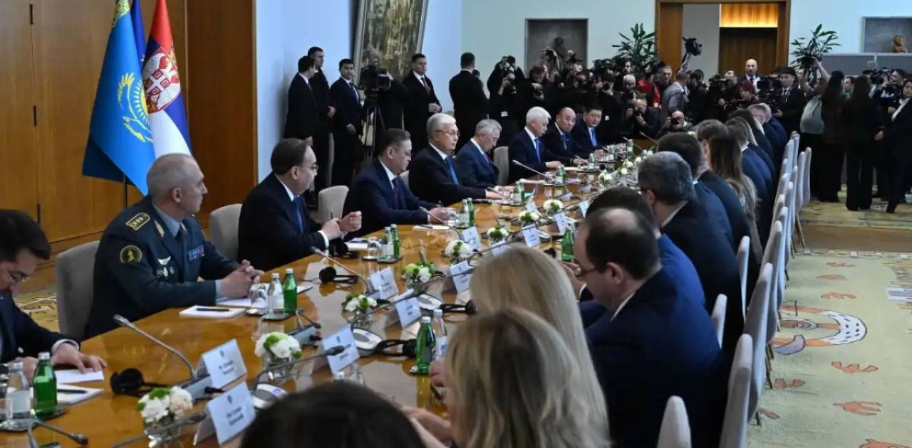 Мемлекет басшысы Сербия Президентімен кеңейтілген құрамда келіссөз жүргізді