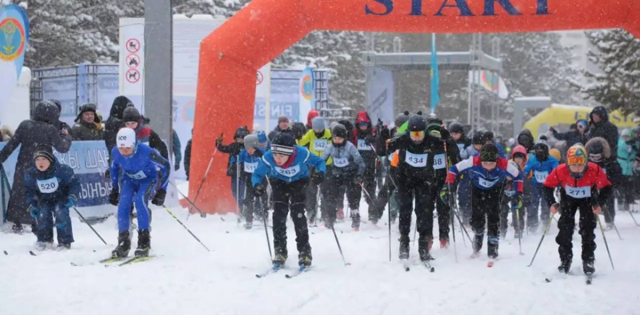 Астанада шаңғы маусымының ашылуына 300-ге жуық адам қатысты