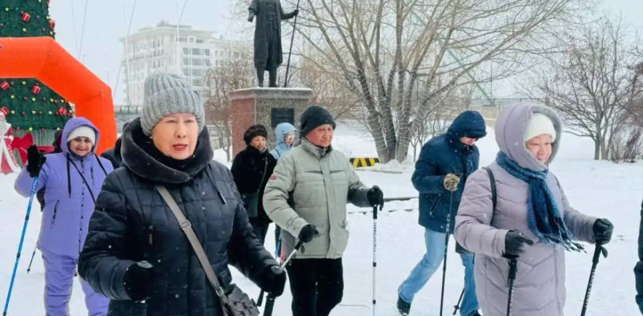 Астанада бұқаралық спортты дамытуға арналған скандинавиялық жүріс өтті