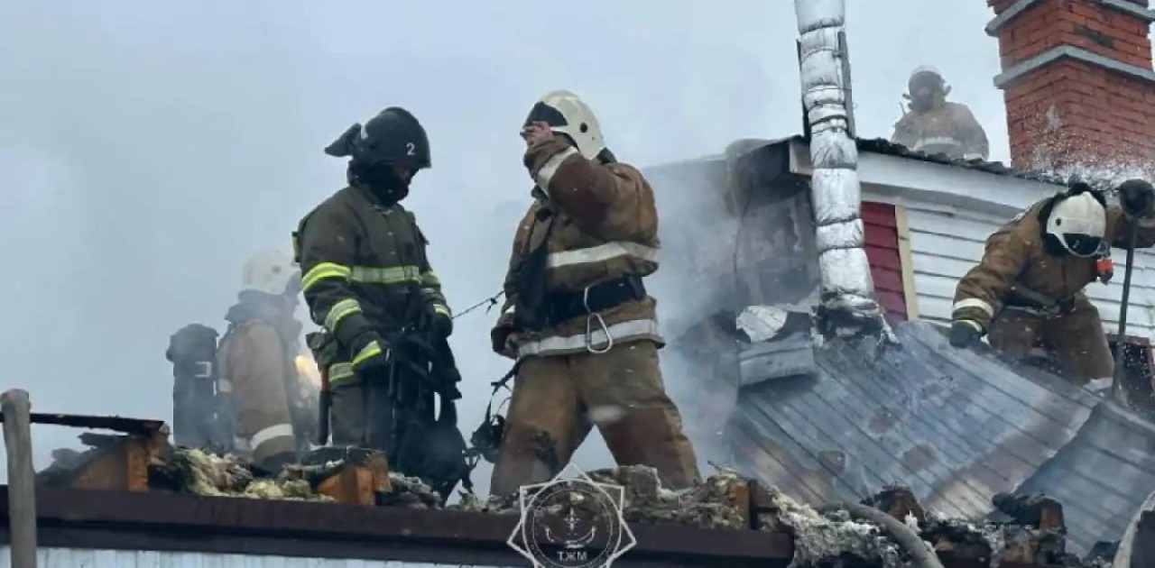 Рудныйда дәмханадан шыққан өрт сөндірілді