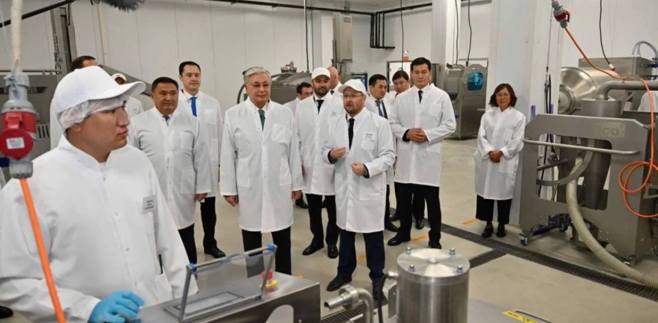 Мемлекет басшысы жартылай фабрикаттар дайындайтын өндіріс алаңына барды