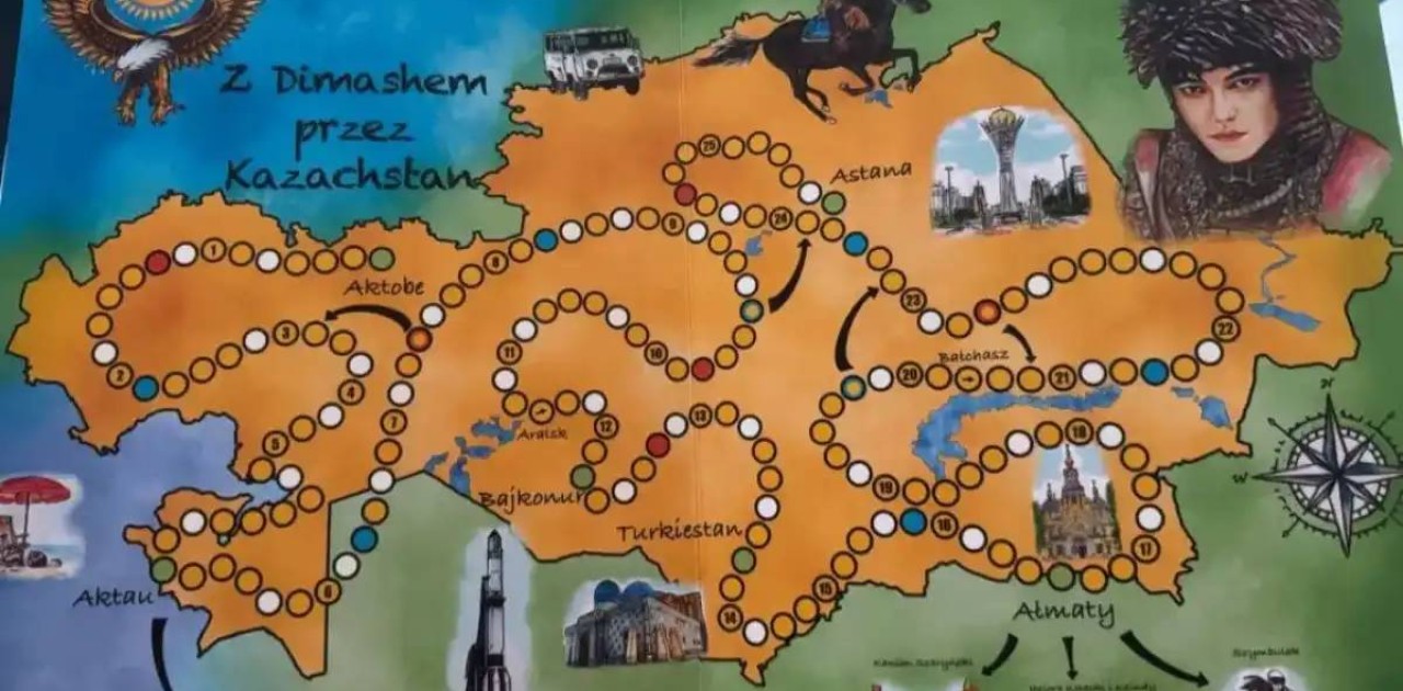Димаштың Польшадағы жанкүйерлері Қазақстан туралы үстел ойынын құрастырды