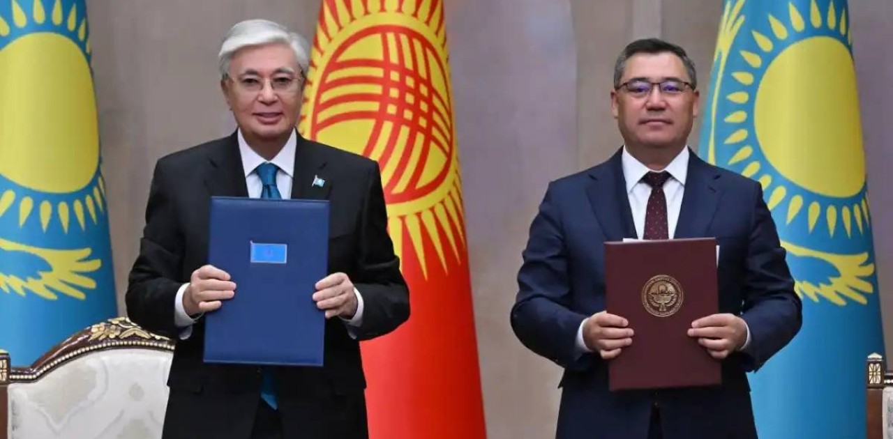 Қазақстан мен Қырғызстан мемлекеттері басшыларының Бірлескен мәлімдемесі қабылданды