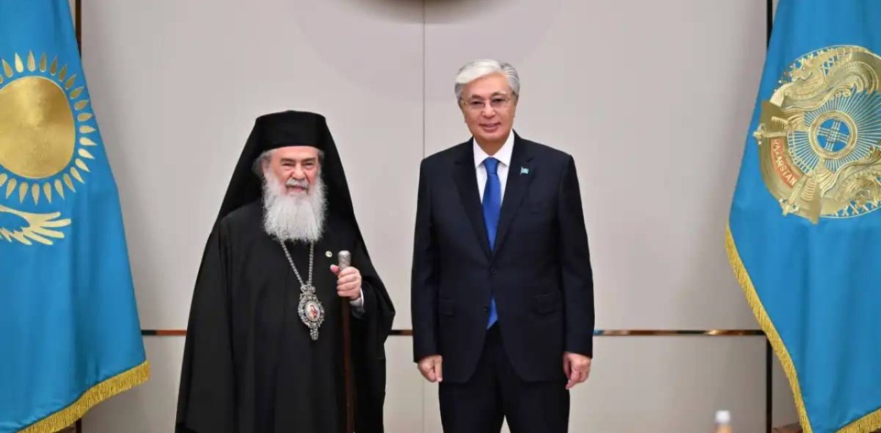 Президент Иерусалим Патриархы III Феофилмен кездесті