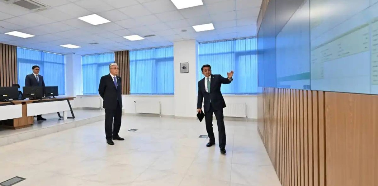 Қасым-Жомарт Тоқаев суперкомпьютерді іске қосу рәсіміне қатысты