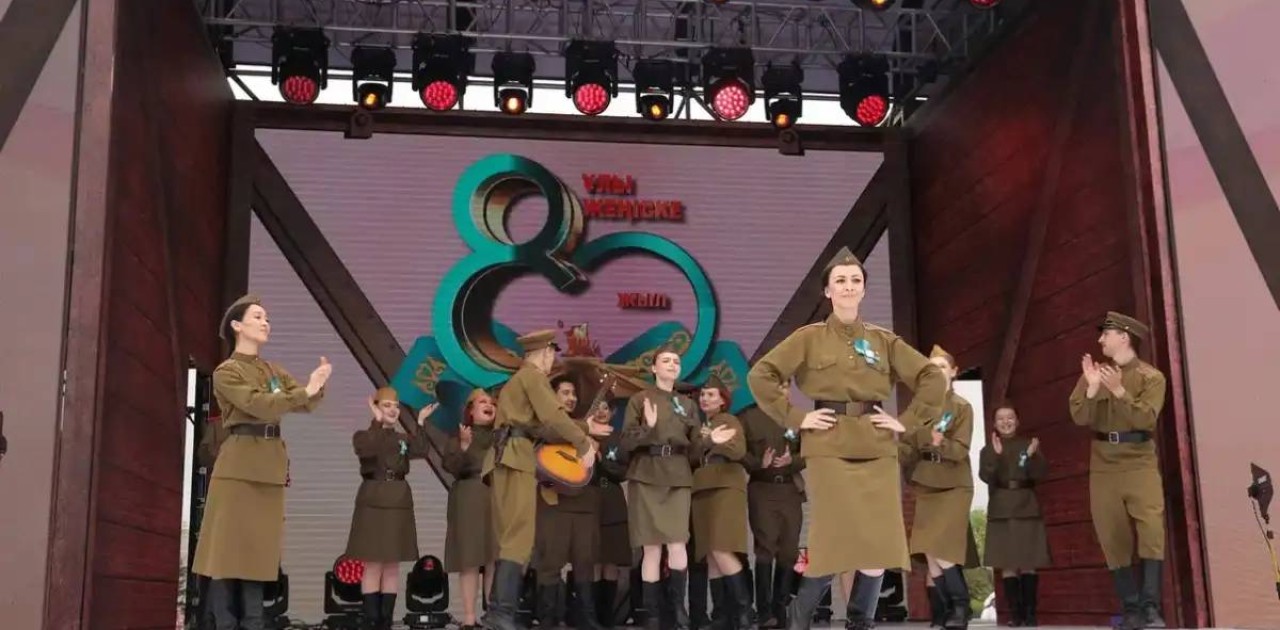 Астанада Жеңіс күніне арналған «Бейбіт аспан астында» атты ауқымды іс-шара өтті