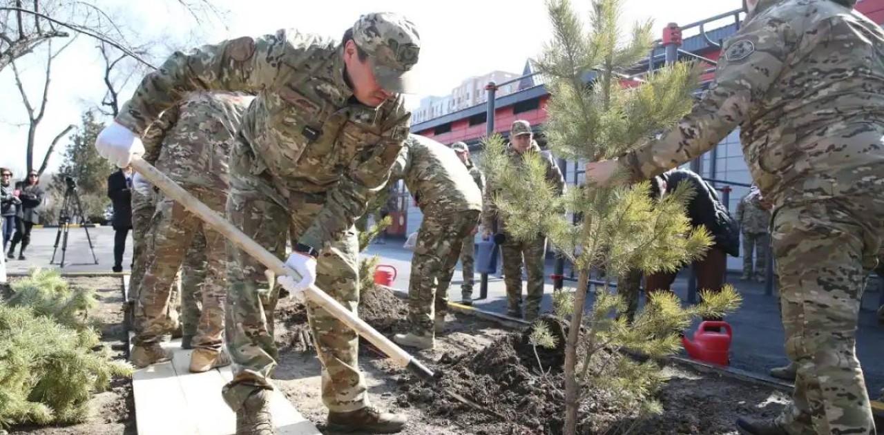 ТЖМ құтқарушылары Наурыз мейрамында ағаш отырғызды