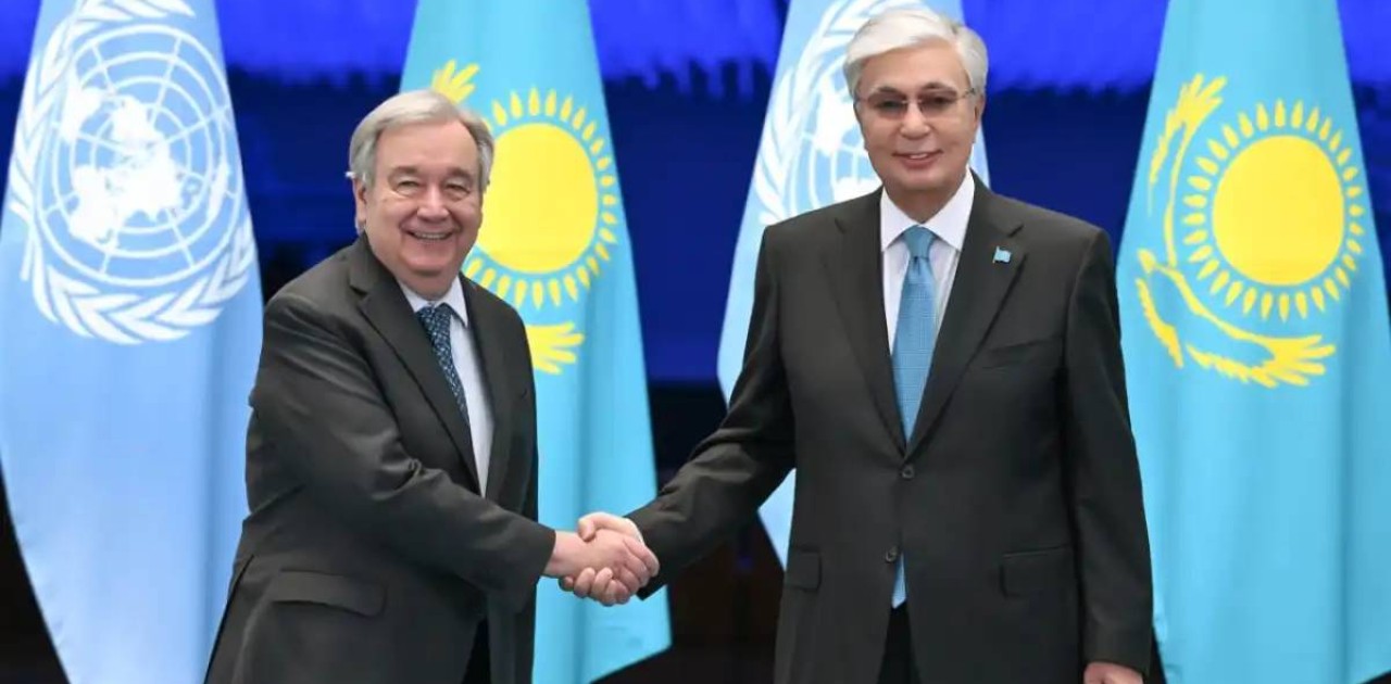 Президент БҰҰ Бас хатшысы Антониу Гутерришпен келіссөз жүргізді