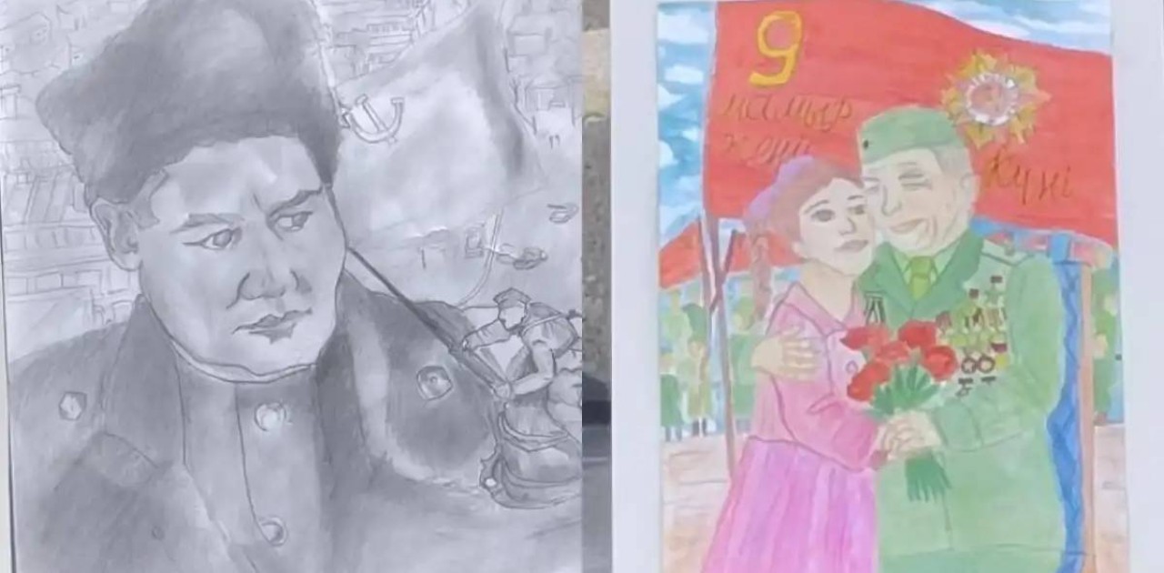 Жеңістің 80 жылдығына орай балалар арасында сурет байқауы өтті