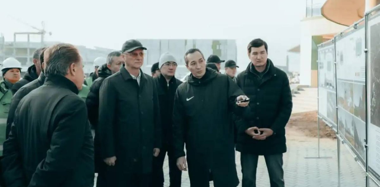 Роман Скляр елордадағы Ұлттық спорт университетінің құрылысымен танысты