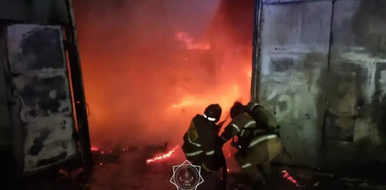 Астанада техникалық станса өртенді