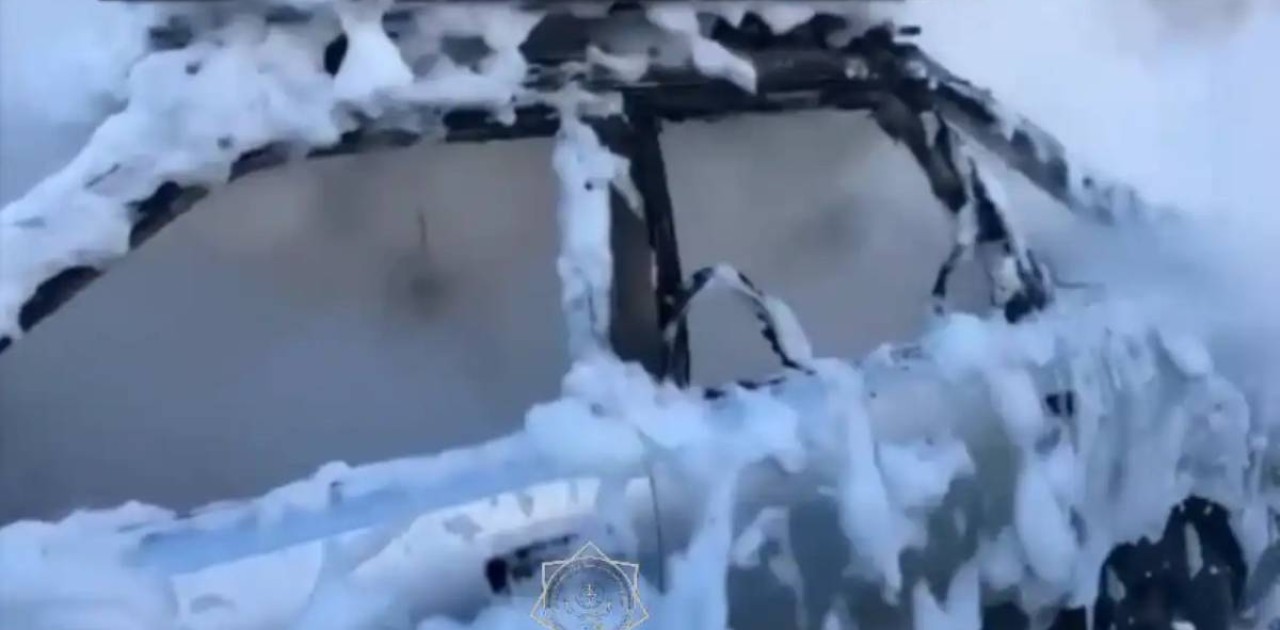 Елордада жеңіл көлік өртке оранды