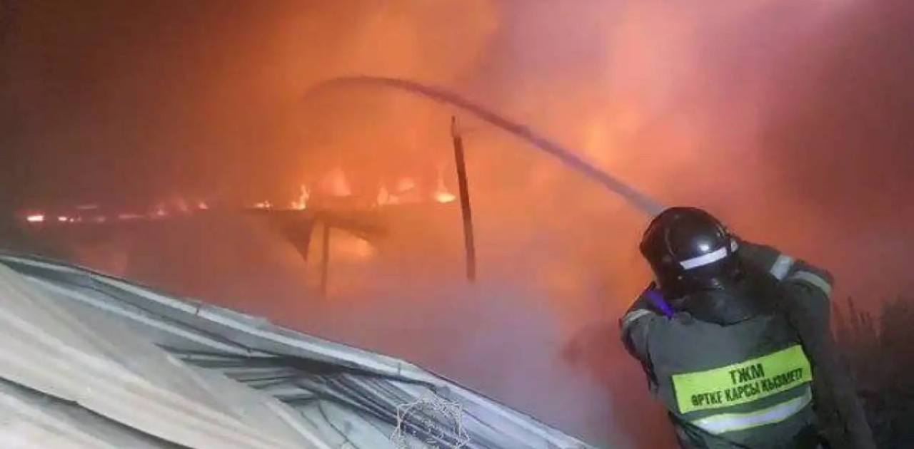 Ақмола облысында 15 тонна шөп өртеніп кетті