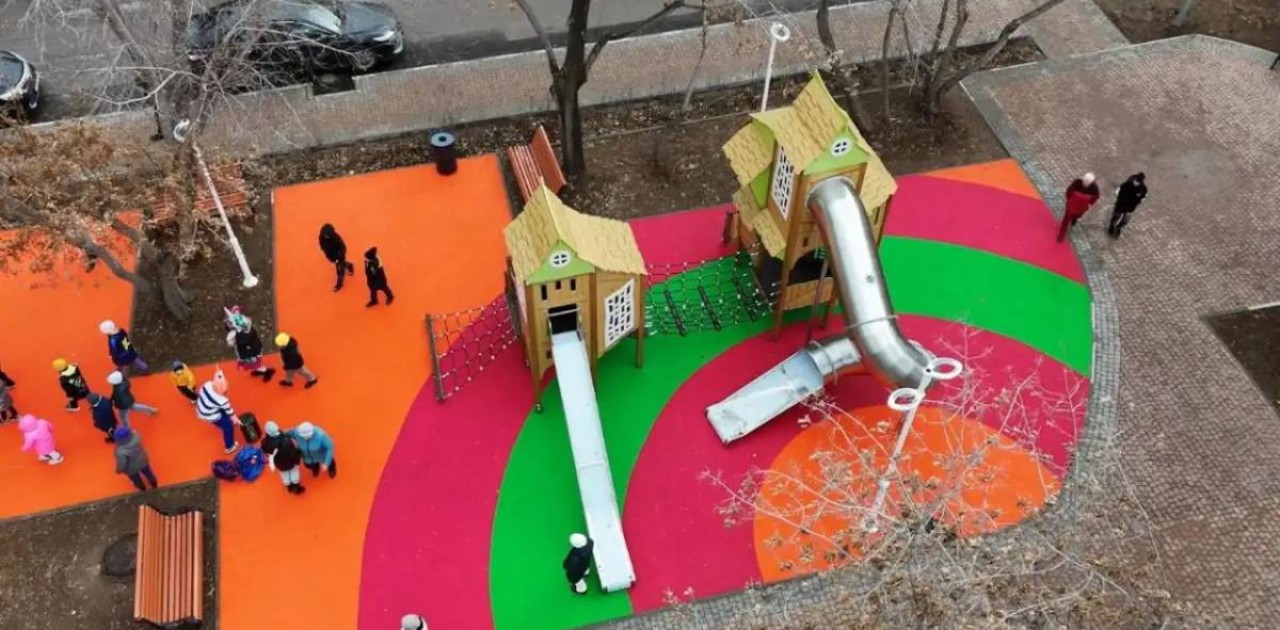 Елордадағы Жеңіс даңғылында жаңа саябақ ашылды