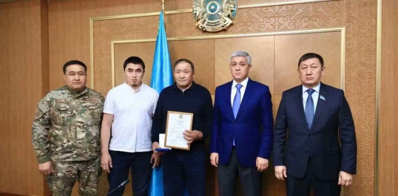 Қарағанды облысында қайтыс болған өрт сөндіруші мемлекеттік наградамен марапатталды