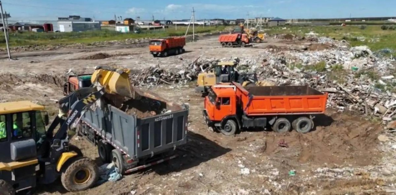 Астанада стихиялық полигондардан 160 мың тоннадан астам қоқыс шығарылды