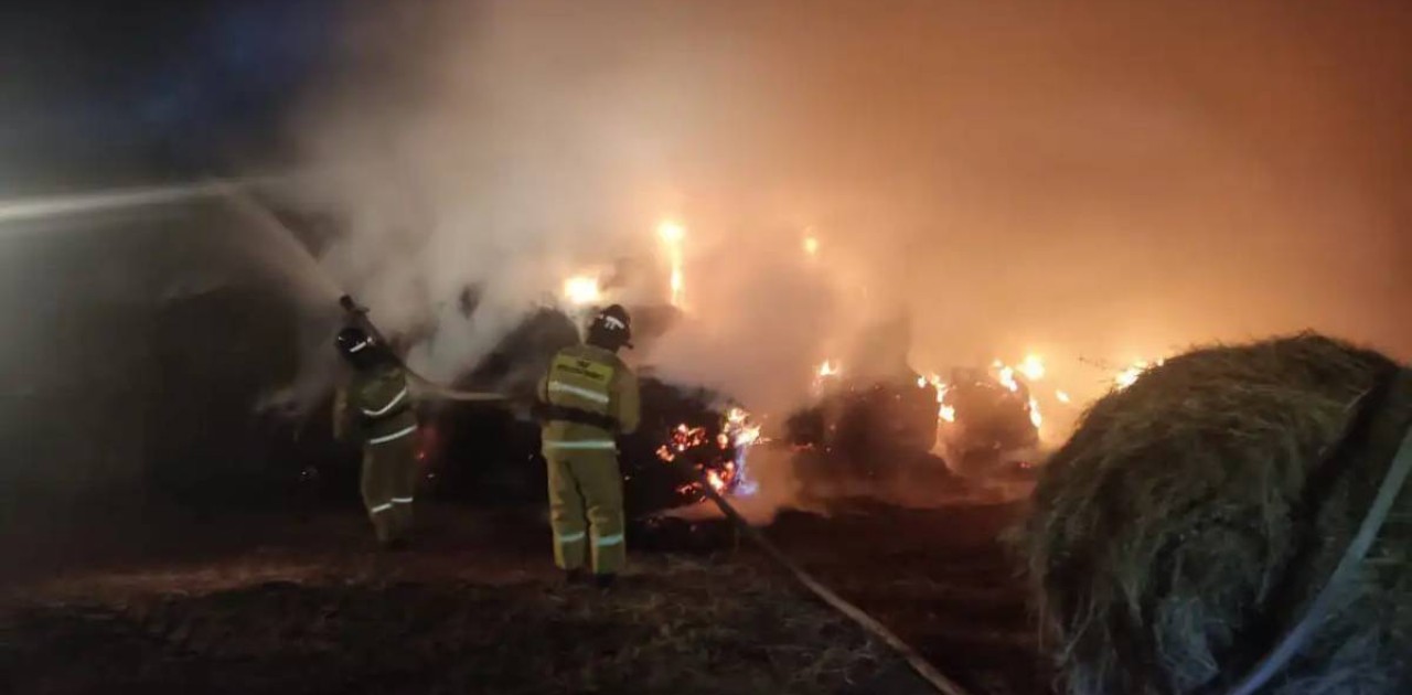 Ақтөбе облысында 400 бума шөп жанып кетті