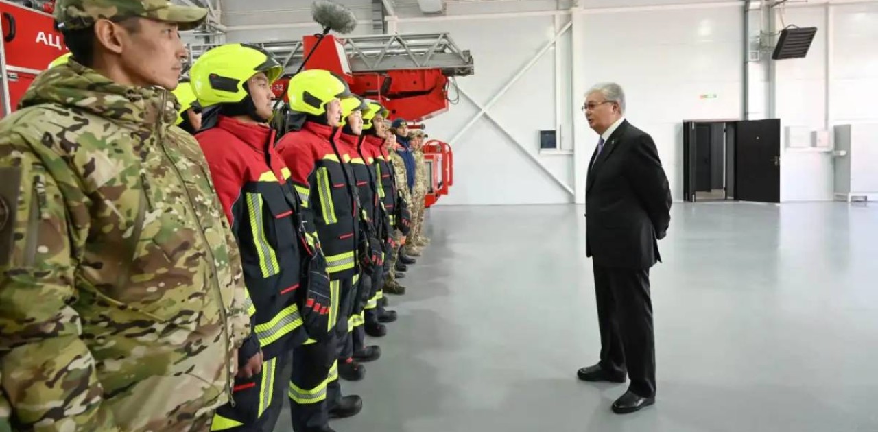 Президент №23 жаңа өрт сөндіру бөліміне барды